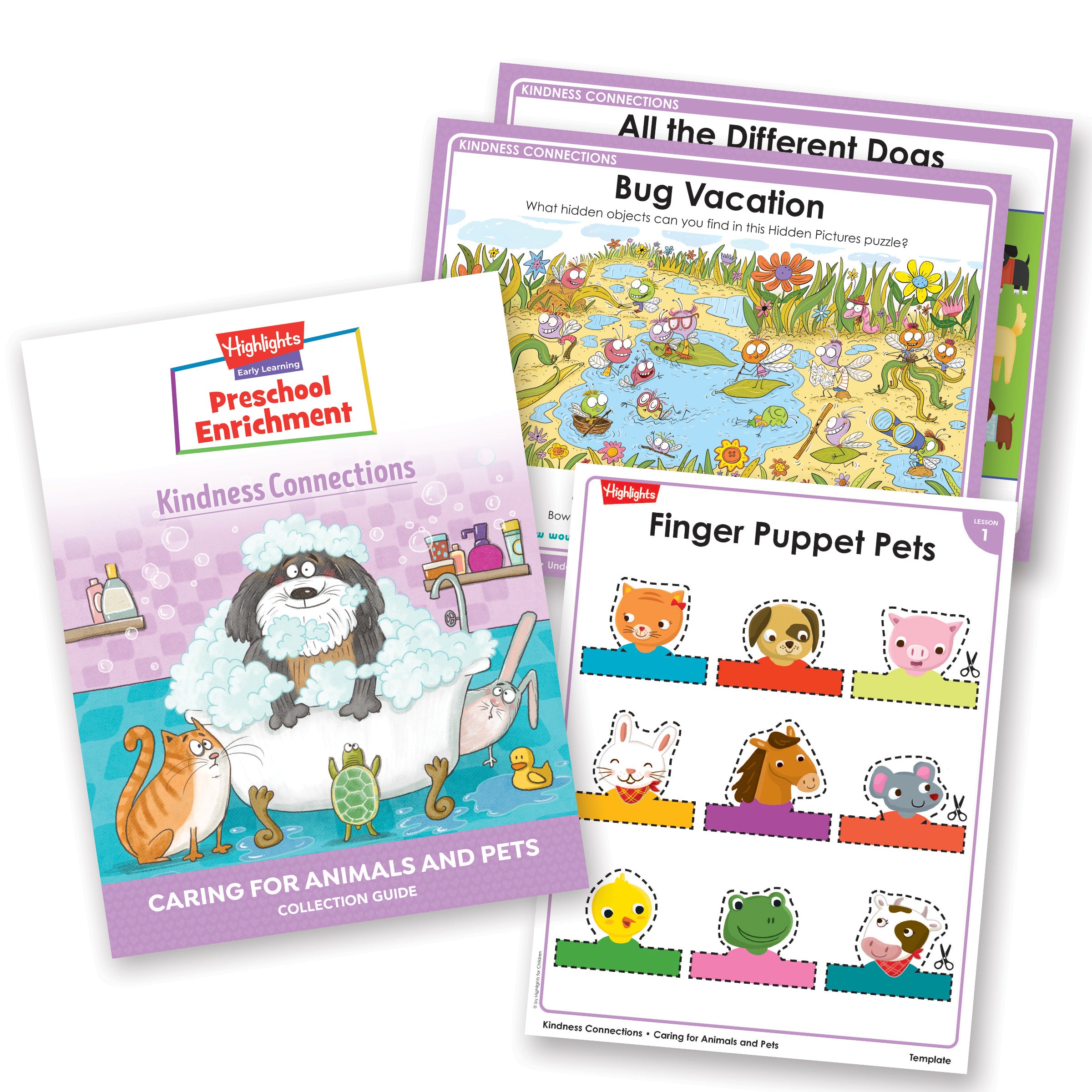 Kindness Connections guide, cards and activity page