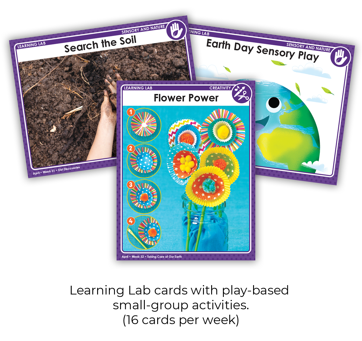 Image of April learning lab cards