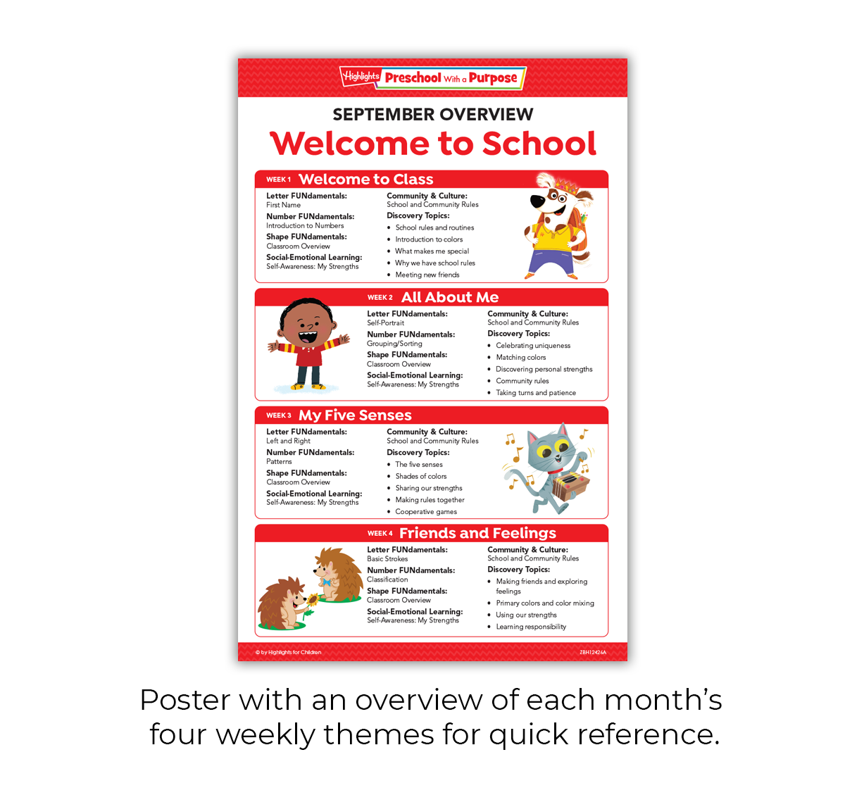 September Eyfs September Preschool Learning Kit | Highlights Early Learning